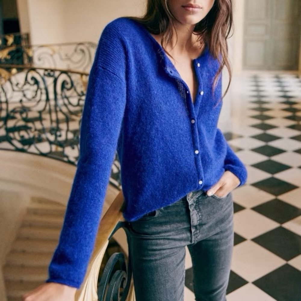 Sézane Gaspard Jumper- Electric Blue
